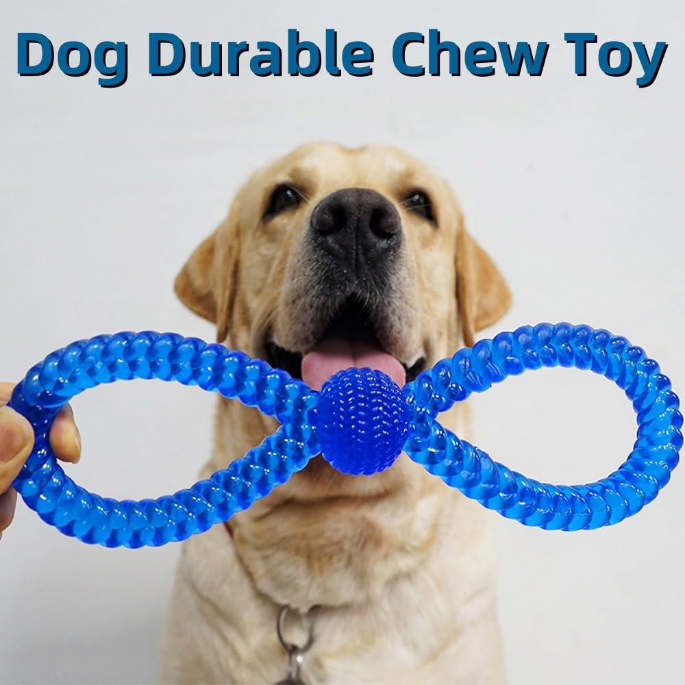 Euliber 2 PCS Doggy Durable Chew toy Durable Dog Chew Toy Dental Care A Chew Stick for Teething Puppies Washable Flexible Floating Swimming Pool Dog Toy (Medium/One) - Image 2