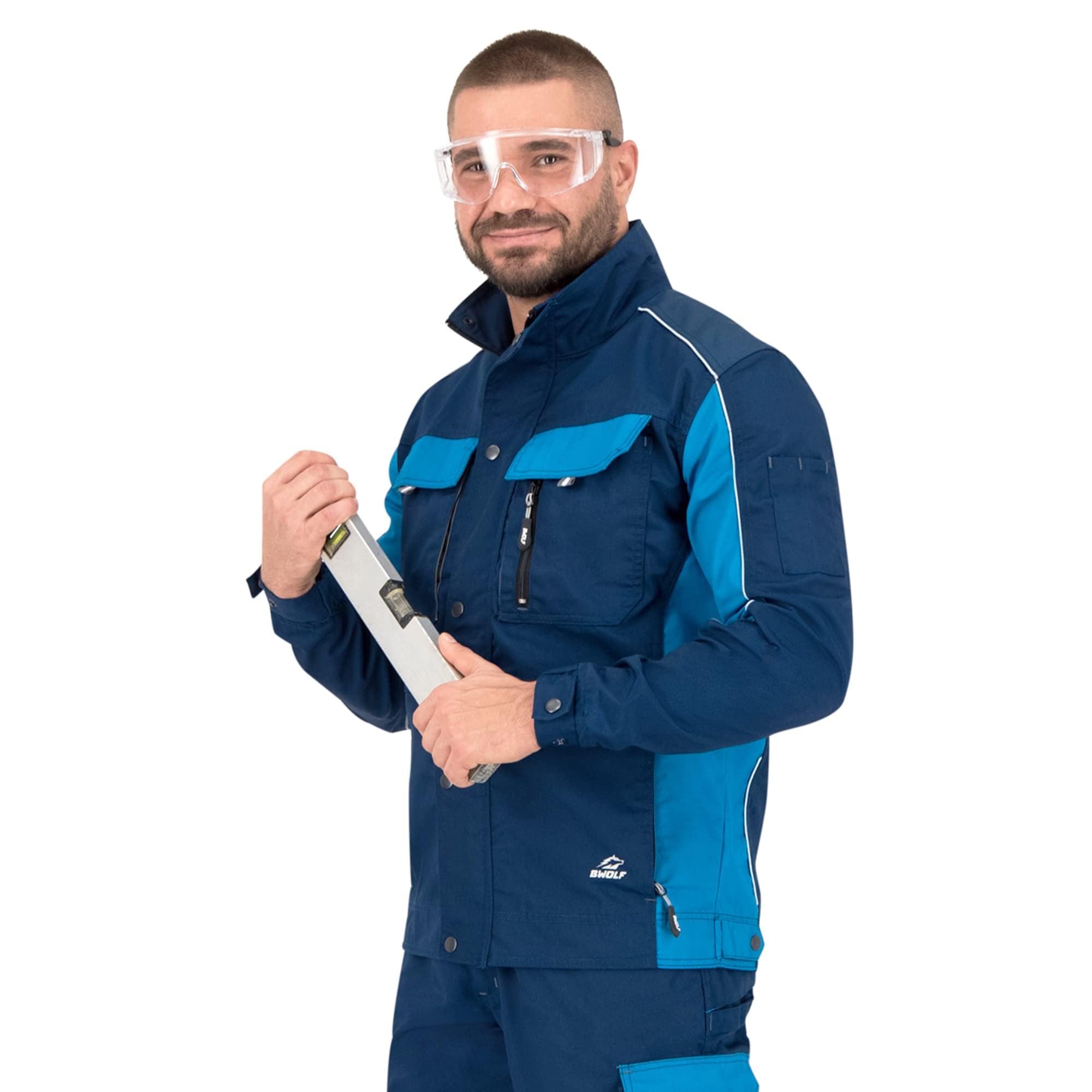 BWOLF Brave Veste de travail pour homme Veste de travail multifonction Veste de travail – Poches multiples + Multi poches + Manches renforcées en polyester 600D