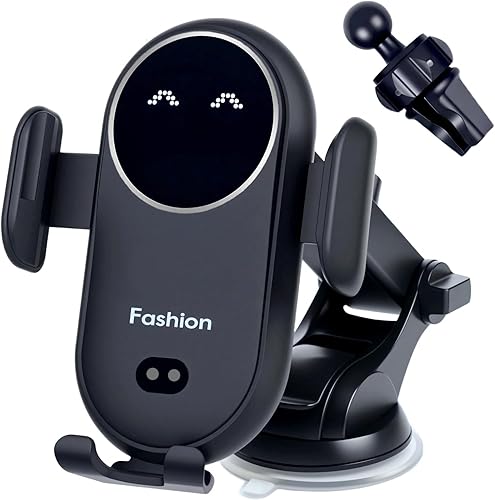 Miniatura 6 de Cargador inalámbrico para automóvil, soporte de teléfono para cargador inalámbrico de automóvil, sensor inteligente, ventilación de aire, soporte