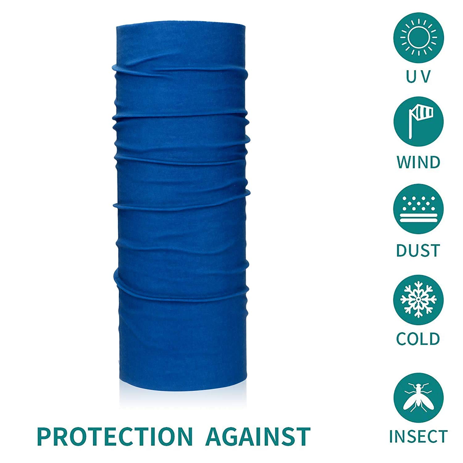 Veteran Seamless Neck Gaiter Warm Reusable Magic Scarf Mask Sun UV Protection for Sport&Outdoor, Motorcycle,Fishing (Pack of 9Pec) 3