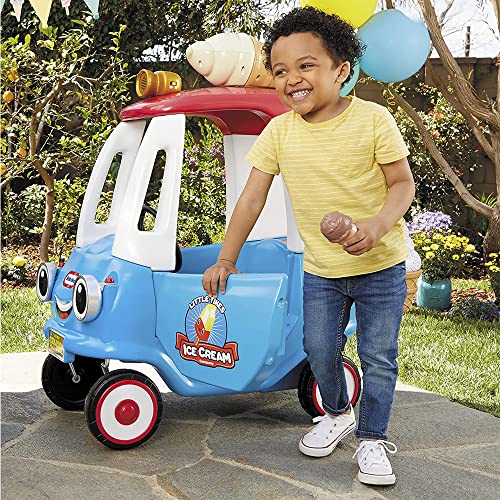 Little Tikes Cozy Ice Cream Truck, Coupe Ride On Car, Kid and Parent Powered, Truck Music, Including Accessories- Gift for Kids, Toy Girls Boys Ages 1.5 to 5 Years Old - image 4