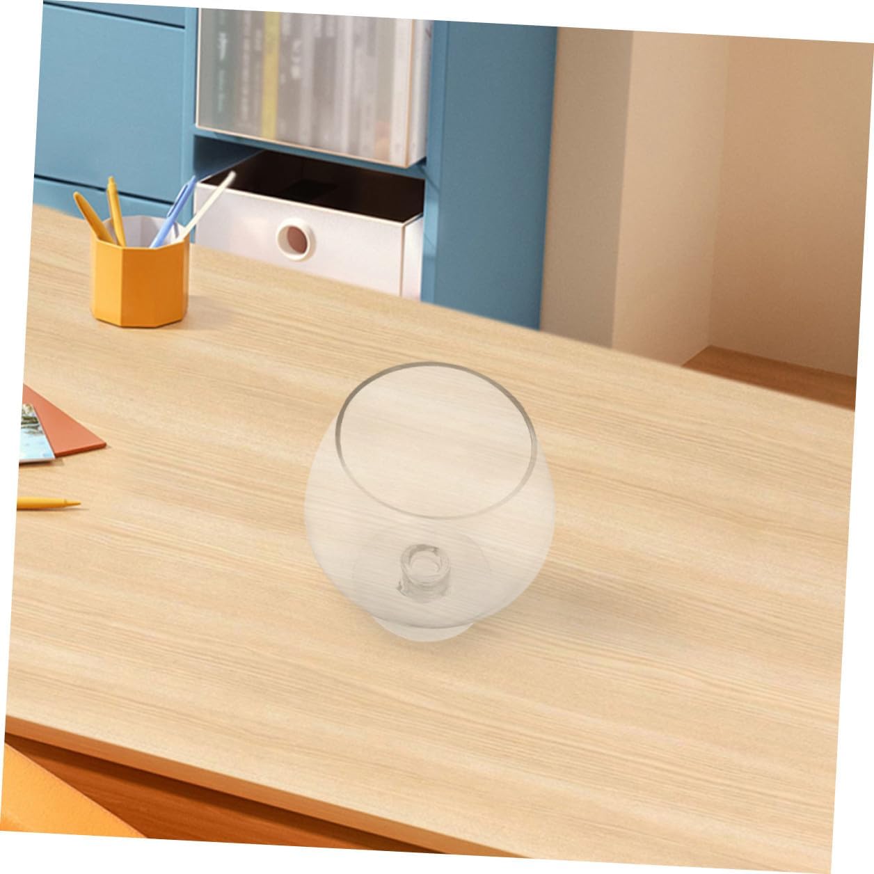 VANZACK Glass Goldfish Bowl Aquarium Vase 7000ml Desktop Betta Fish Tank Hydroponic Plant Pot Tabletop Aquarium for Office and Home Decor