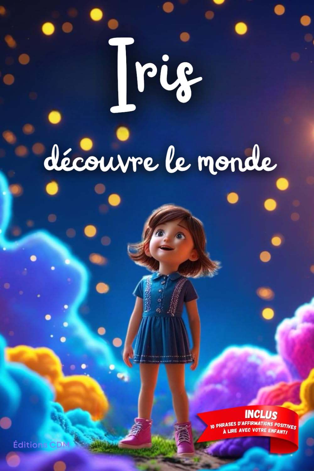 Iris découvre le monde: Livre personnalisé prénom, mini-histoires magiques, aventures, confiance en soi, leçons de vie, affirmations positives, ... en famille, endormissement paisible : Iris