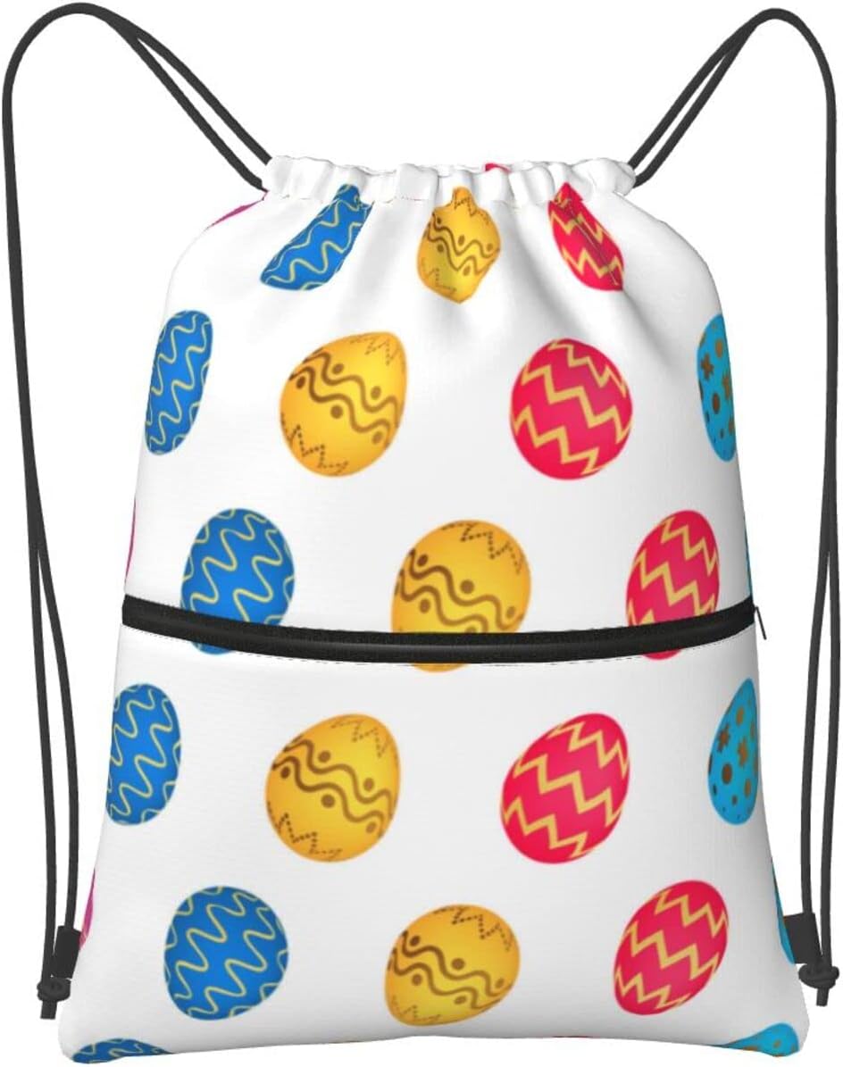 Drawstring Bag Color Protein Background Drawstring Zipper Backpack Water Resistant String Bag Sports Sackpack Gym Sack With Side Pocket For Men Women