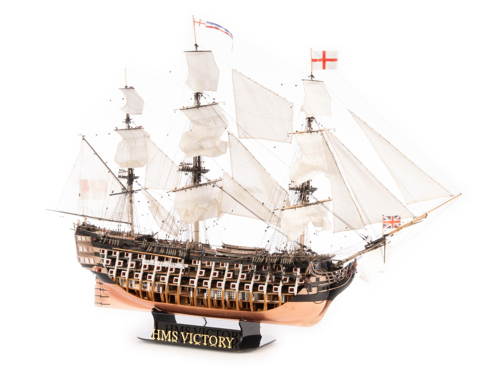 Artesanía Latina - Wooden Ship Model Kit – English Vessel, Anatomy of Lord Nelson’s HMS Victory, Trafalgar 1805 - Model 22900-OP, Scale 1:84 - Models to Assemble - Expert Level
