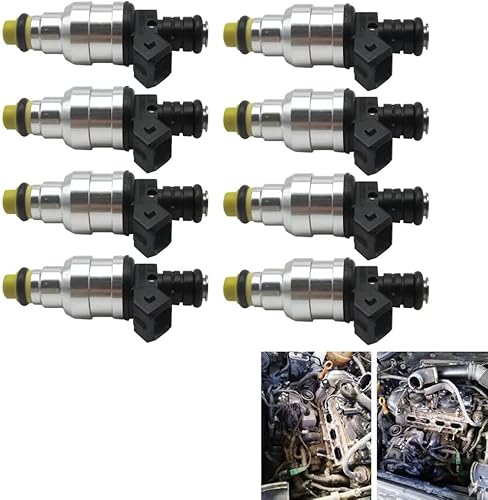 Miniatura 8 de 0280150558 Set (8) inyectores de combustible de 42 libras para Ford Mustang GT, LX y Cobra 1986-1995 5.0L