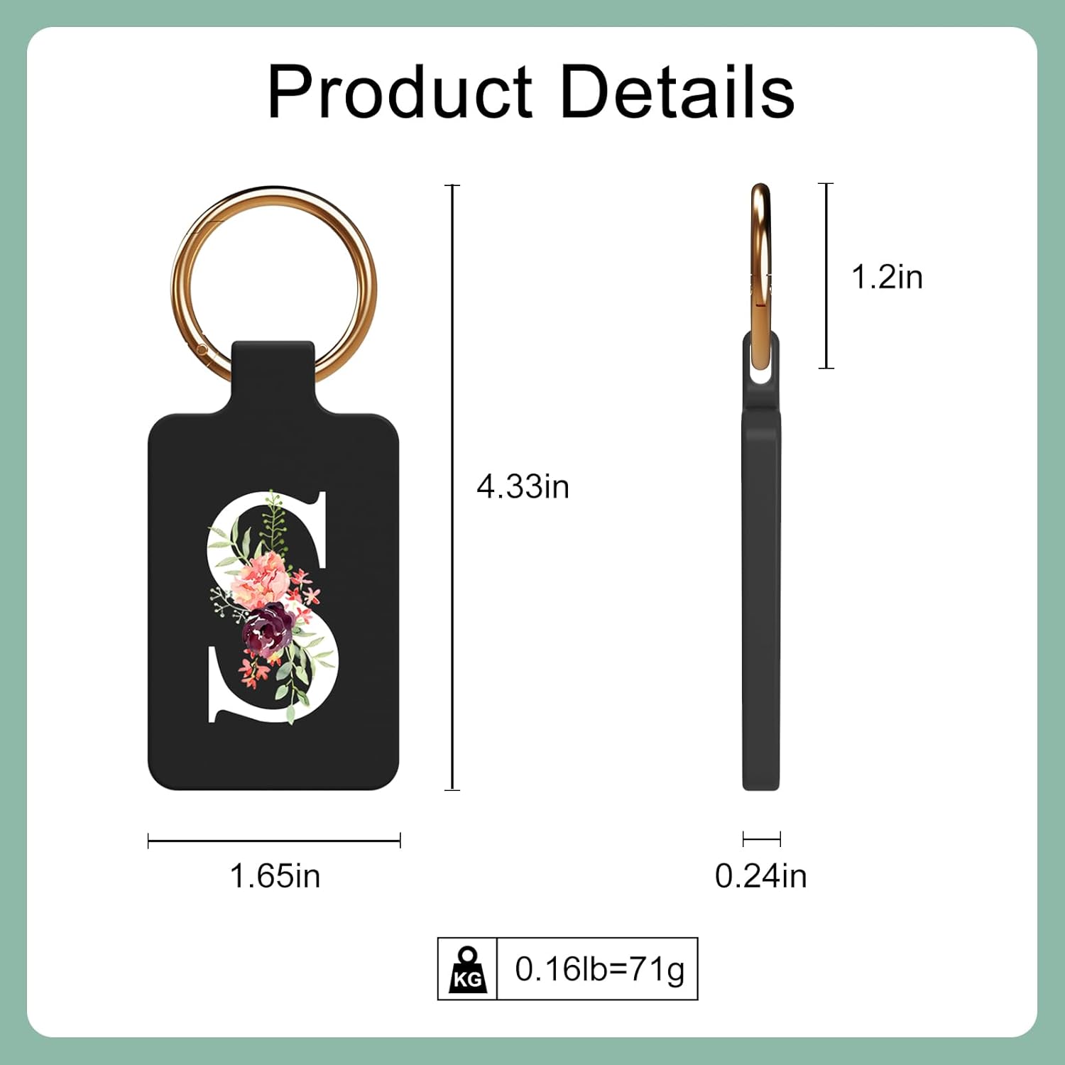 Magnetic Purse Holder with Strong Magnetism, Handbag Hanger for Table, Locker Room, Restroom, and More - Stylish Floral Purse Hook for Women Valentine's Day Gift - Image 7