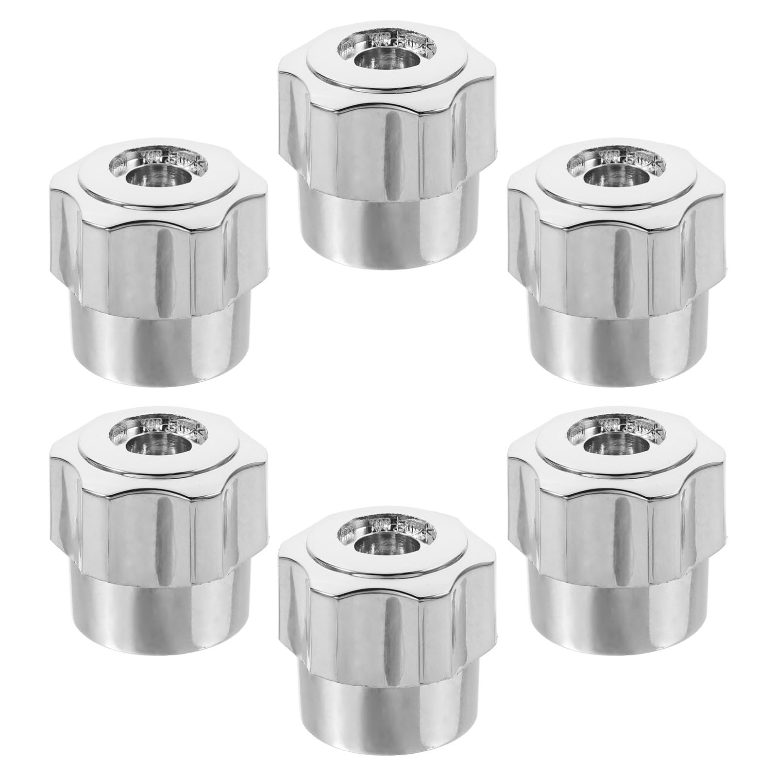 Generic 6 Szt. Częściowy Gałek Do Wanny z Aluminium Wymienne Uchwyty Kranów Łazienkowych i Kuchennych Ergonomiczne Pokrętła Do Ciepłej i Zimnej Szybka Instalacja Trwałe i Komfortowe