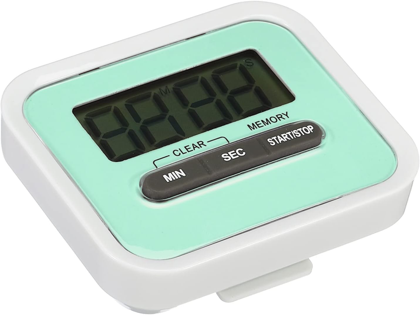 PATIKIL Digital Timer, Small Count Down/UP Clock with Magnetic, Big LCD Display Loud Sounds Minute Second Kitchen Timer for Games, Cooking, Red