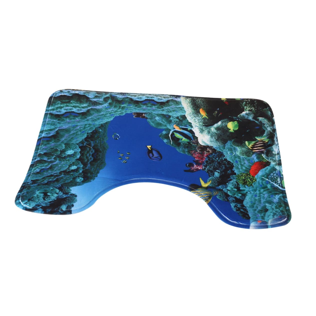 Tapis de salle de bain motif monde sous-marin pour une ambiance marine