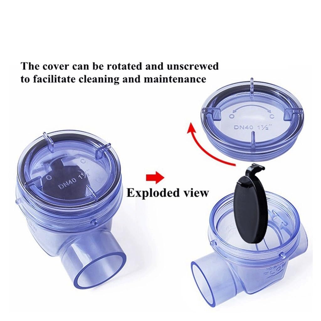 Adapter do zbiornika na wodę Zawór zwrotny PVC 50mm, zawór zwrotny do rur kanalizacyjnych kuchennych, zawór jednokierunkowy, złączki do rur wodnych do nawadniania ogrodu i akwarium
