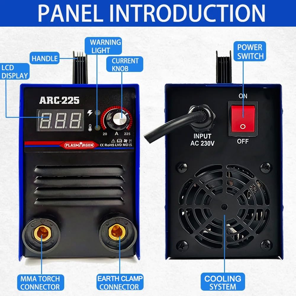 Mini saldatrice Inverter ARC MMA portatile IGBT digitale per saldatrici domestiche principianti 230 V