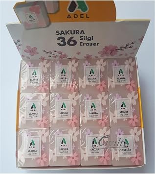 Adel Sakura Silgi, 2'li Set, Pembe