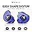 Decibullz - Custom Molded Earplugs, 31dB Highest NRR, Comfortable Hearing Protection for Shooting, Travel, Swimming, Work and Concerts (Blue)