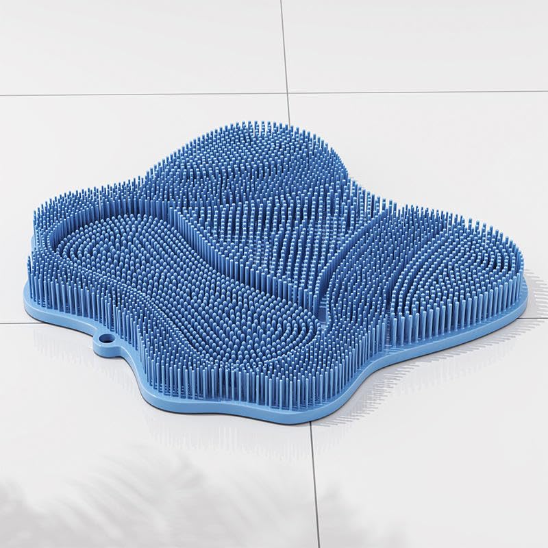 Silicone Shower Foot Scrubber Cleaner & Massager – Non-Slip Exfoliating Foot Mat for Bathroom Floor – Removes Dead Skin, Calluses & Stimulates Blood Flow (Multicolor)-image-39