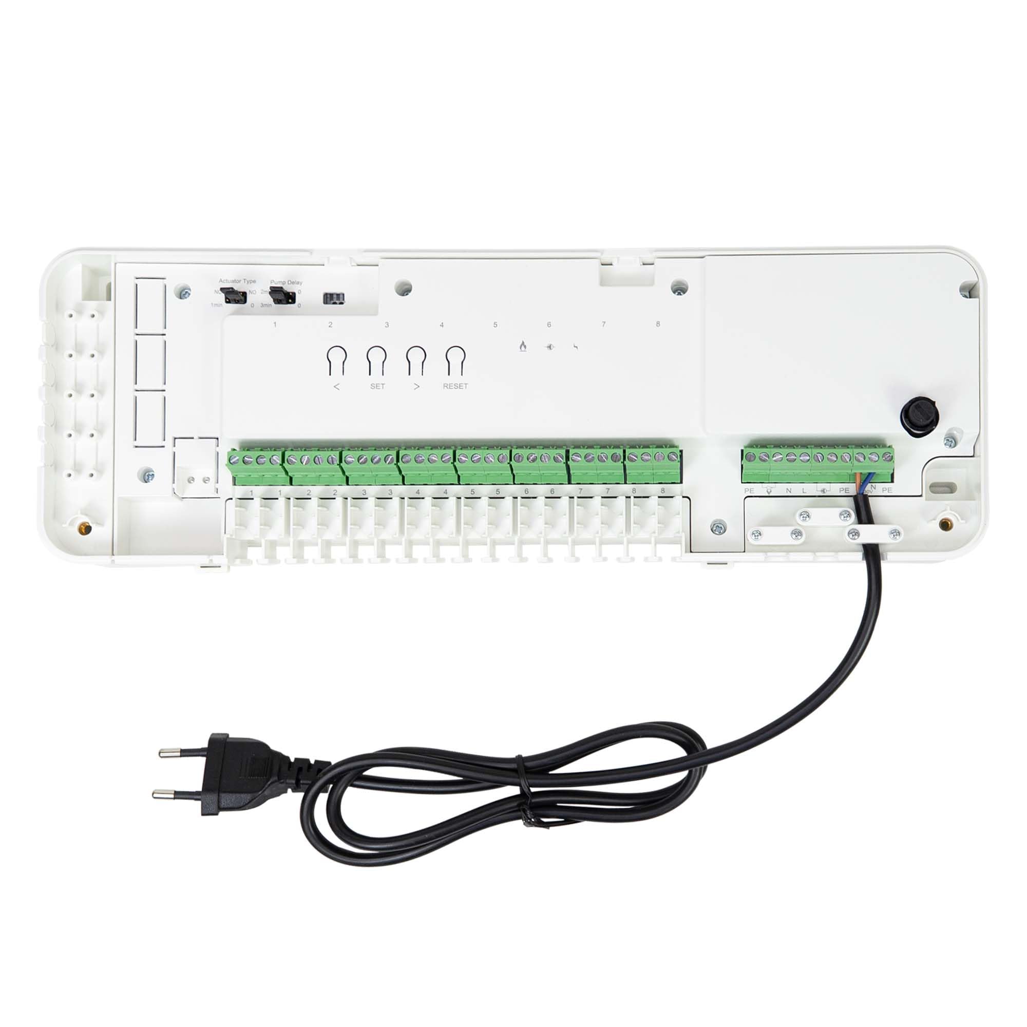 PNI Módulo de Control CT28M con 8 Zonas, para válvulas solenoides, actuadores térmicos para calefacción por Suelo Radiante