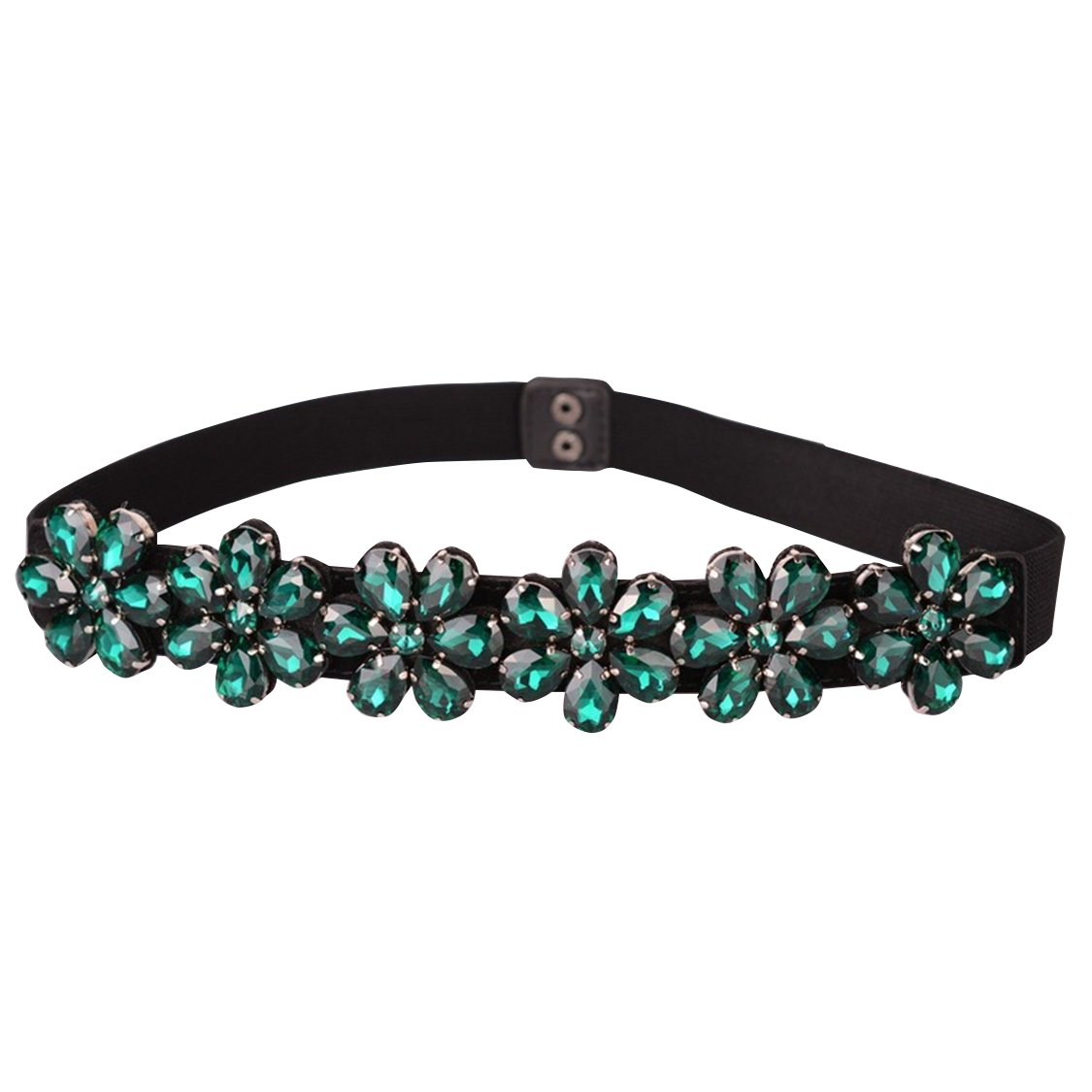 Women's Crystal Beaded Stretch Belts for Birthday Gifts