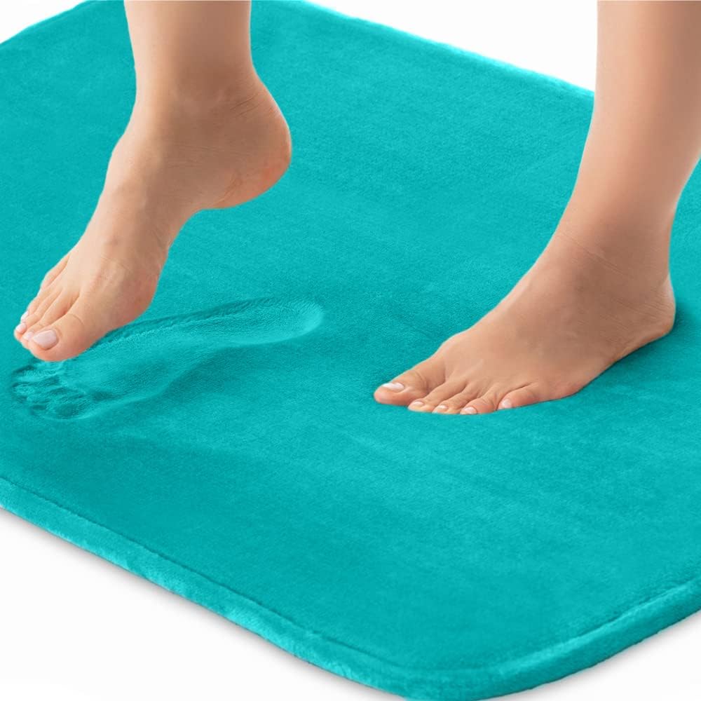 Gorilla Grip Thick Memory Foam Bath Rugs, Soft Absorbent