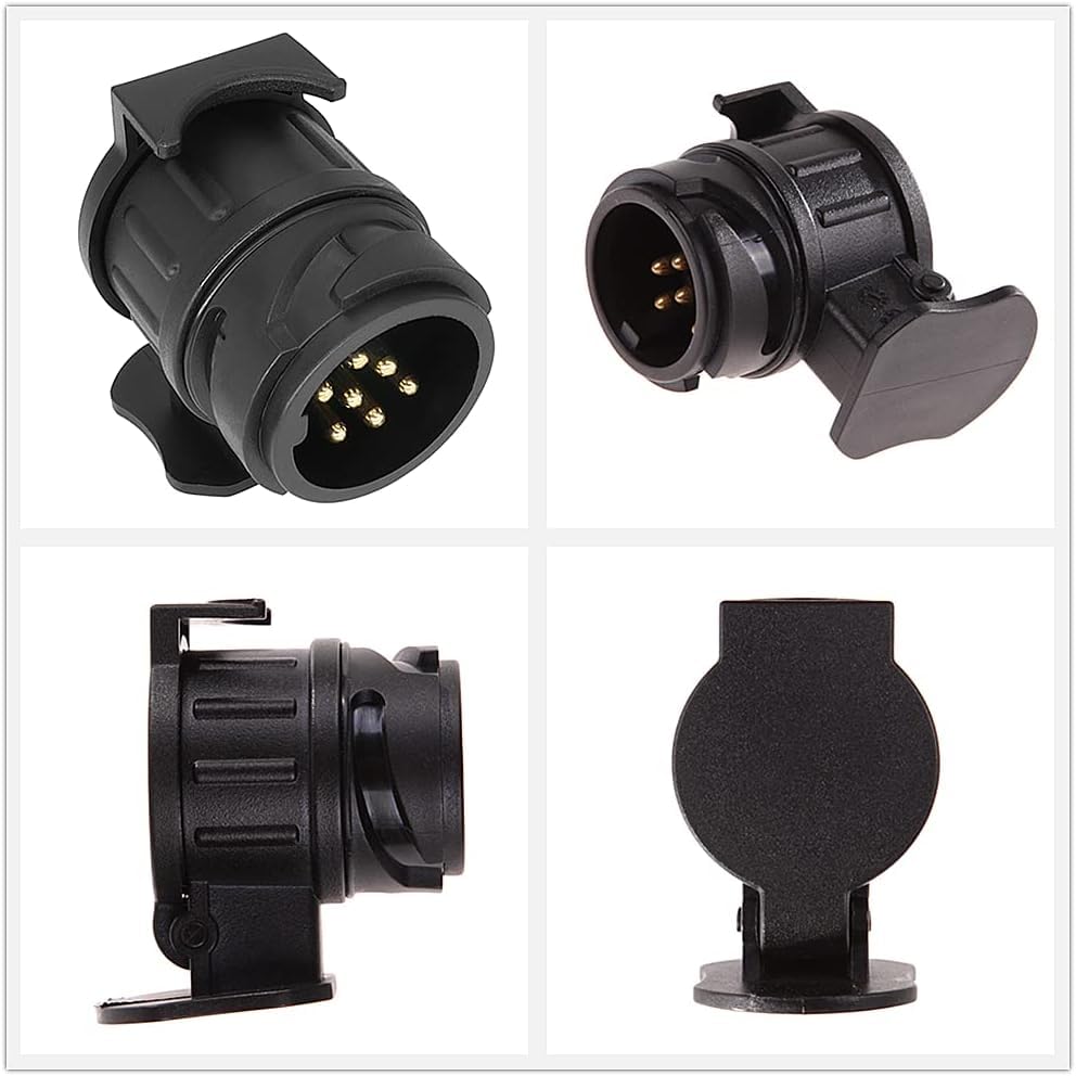 Adattatore per rimorchio da 13 pin a 7 pin - Per presa europea standard, rimorchio, timone, camion, roulotte, connettore elettrico | Leroy Merlin