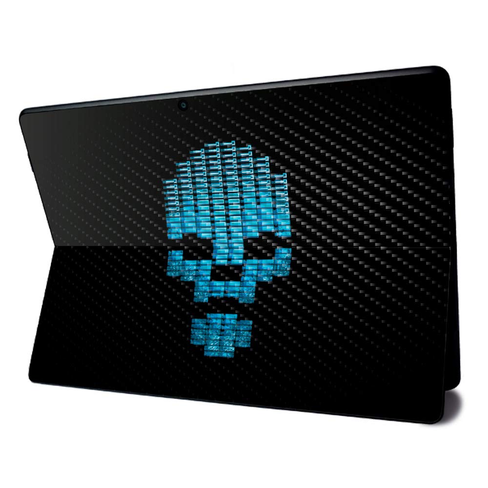 MightySkins Carbon Fiber Skin for Microsoft Surface Pro X - Equalizer | Textured Carbon Fiber Finish | Easy to Apply, Remove, and Change Styles | Made in The USA (CF-MISURPRX-Equalizer)