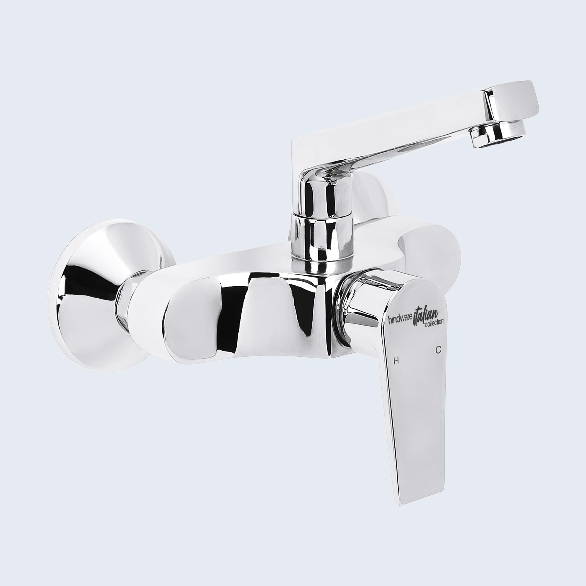 Hindware Italian Collection F360027CP Element Hot and Cold Sink Mixer with Swivel (Wall Mounted), Brass with Chrome Finish, Sink Tap for Kitchen (B0BCQRDGK6) Amazon Price History, Amazon Price Tracker