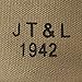 World War Supply US WW2 M1910 Canteen Cover Khaki marked JT&L 1942