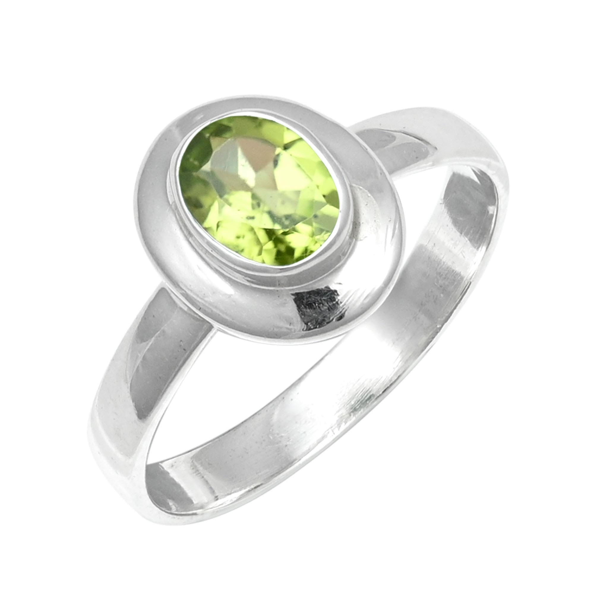 JEWELFORCE Gemstone Band Ring 925 Sterling Silver Band Ring Men And Women Band Ring All Size Band Ring Gift Item Jewelry J-211