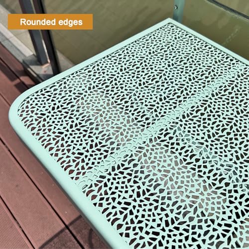 Table suspendue de balcon réglable et pliante pour optimiser l'espace