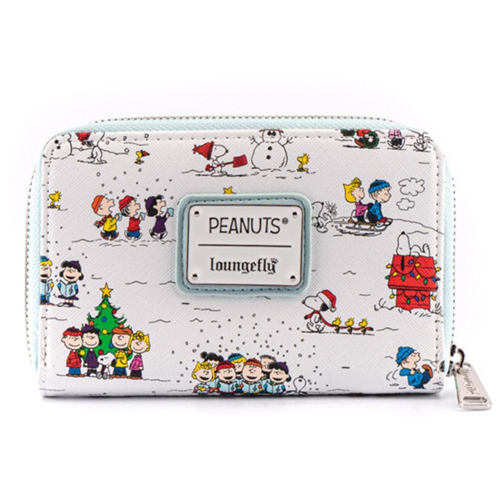 Peanuts Happy Holidays All Over Print Zip around Wallet