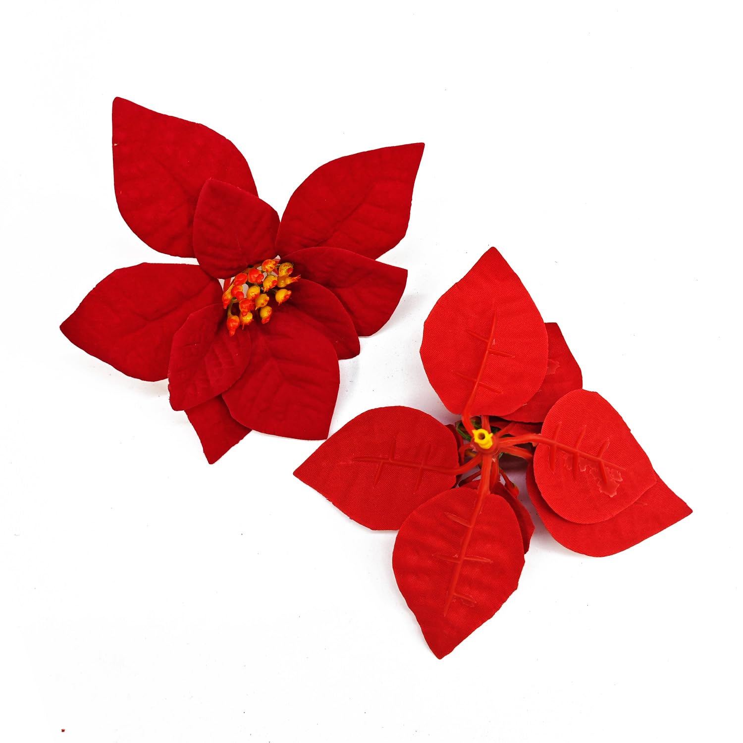 Ornerx Weihnachtsbaumschmuck, Weihnachtsstern, Rot, 22,9 cm, 10 Stück