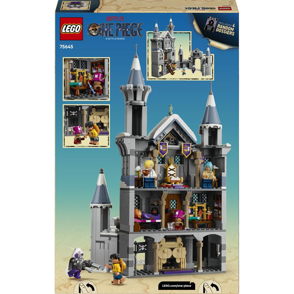 LEGO ONE PIECE Bitwa pod zamkiem Drum 75645 | Scenka ONE PIECE, zestaw akcji, prezent dla fana anime 9+, 1038 elementów