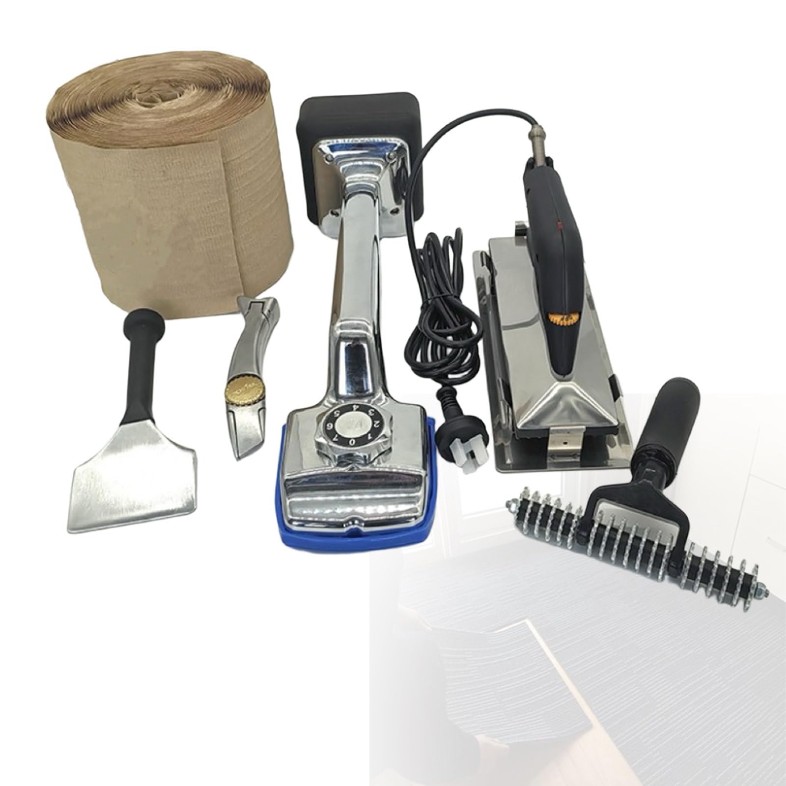Attrezzo per moquette con kicker imbottito e pinze per installazione professionale e domestica, set di accessori ergonomici