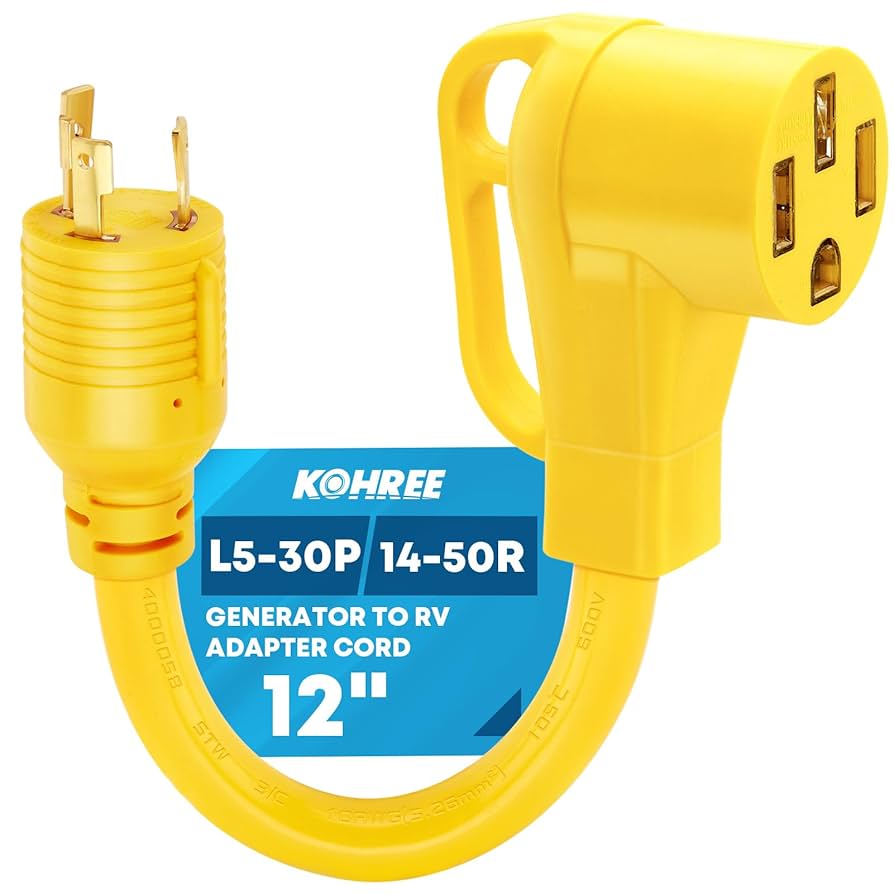 kiruakirua　0605 Amazon.com: Kohree NEMA L5-30P to 14-50R Generator Adapter