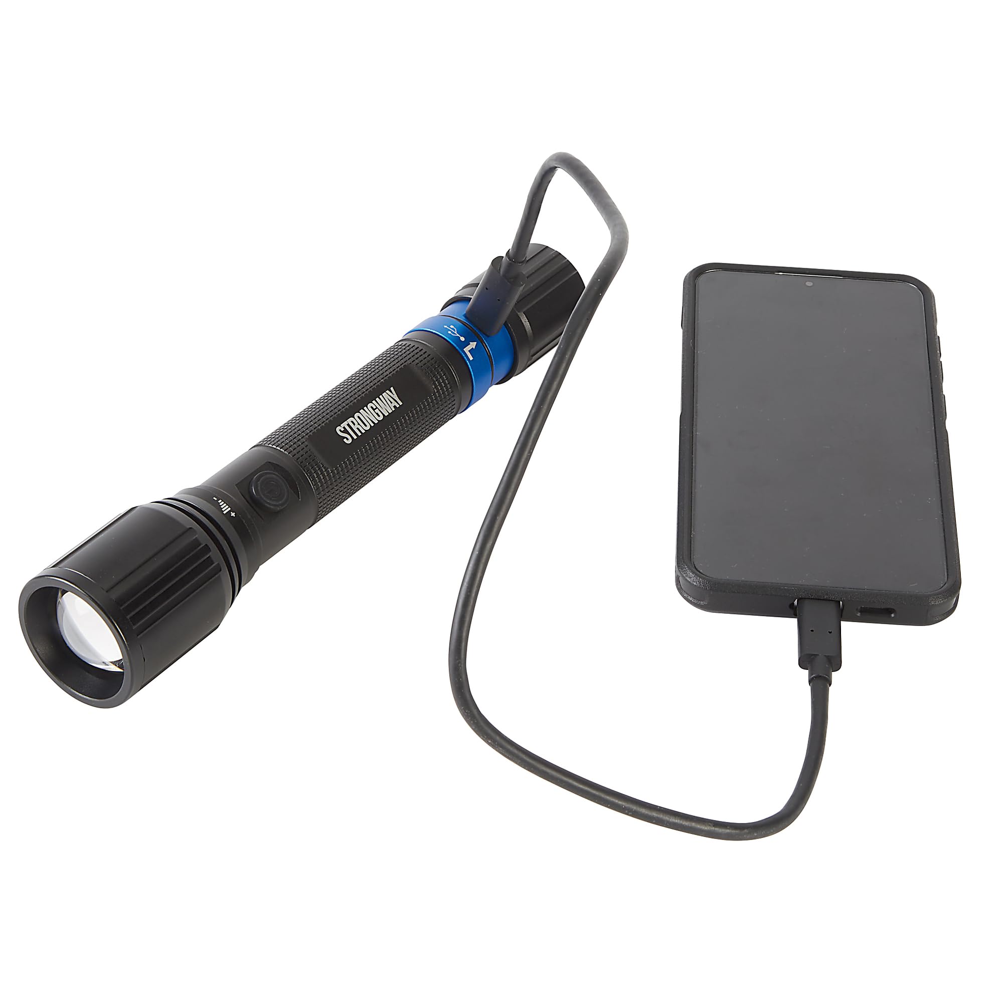 2 way rechargeable flashlight Strongway Dual-Power Flashlight, 1500 Lumens, IP65 Waterproof Select Radio Option:GMR2 Plus ERPNext capacity 5000 mAh battery Three Sweet Protection Full