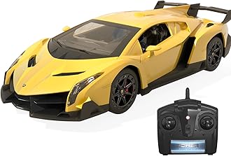BABY HOME Officially Licensed RC Series, 1:24 Scale Electric Sport Racing Hobby Toy Car Lamborghini Model Vehicle for Boys Girls 3 4 5 6 7 8 9 Years Old Birthday Gifts