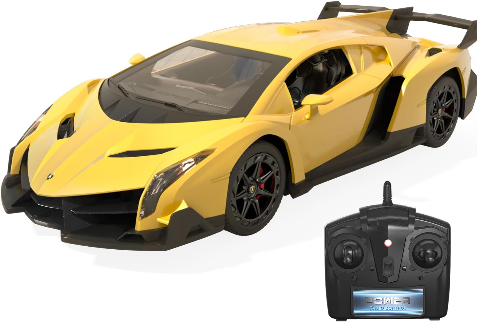 LXL1115b1606Officially Licensed RC Series, 1:24 Scale Electric Sport Racing Hobby Toy Car Lamborghini Model Vehicle for Boys Girls 3 4 5 6 7 8 9 Years Old Birthday Gifts