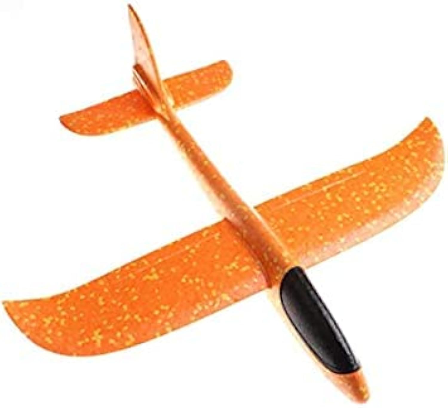 48cm Hand Throwing Foam Glider Airplane Toy for Kids, Outdoor Handheld Flying Glider Toys Airplane (Orange)