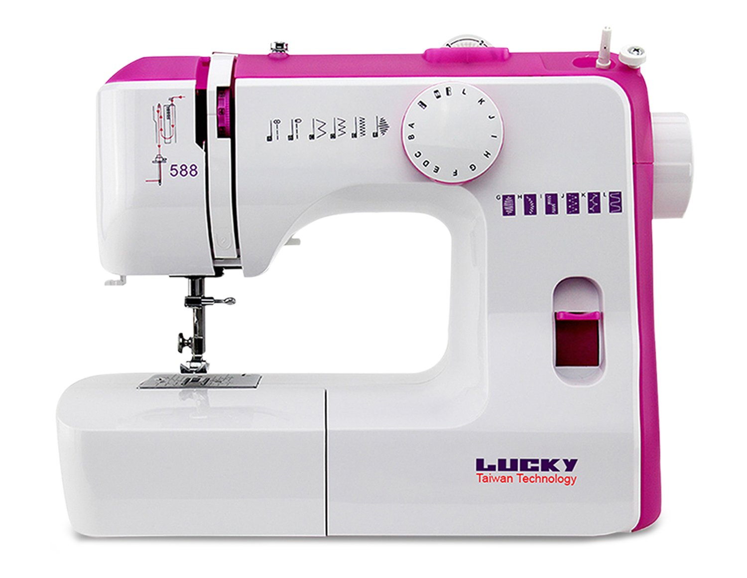 LUCKY 60Watt Sewing Machine (White) Amazon.in Home & Kitchen