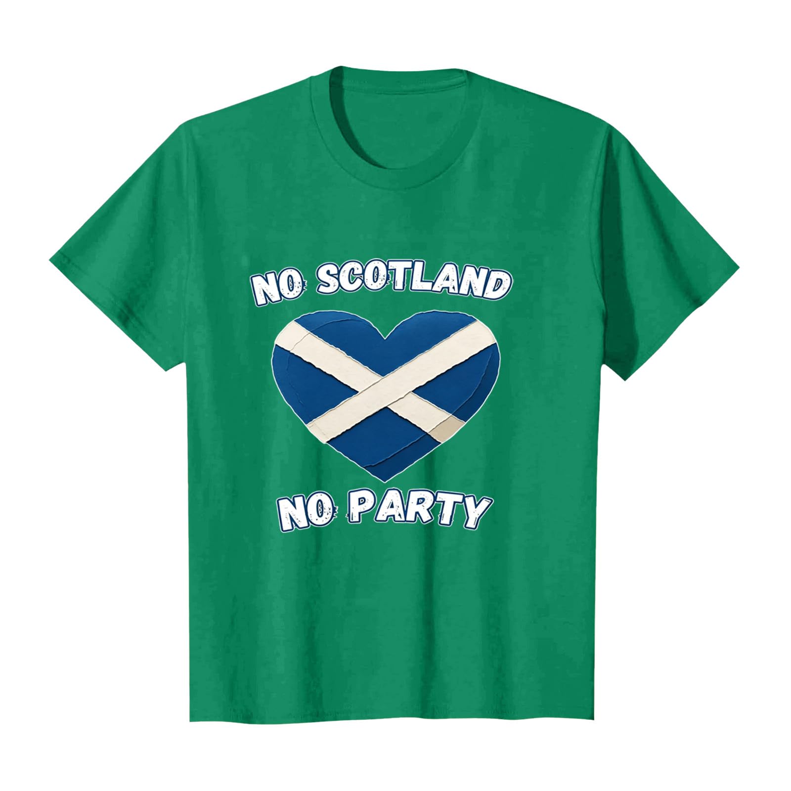 Scotland Football T Shirt Unisex Scottish Flag Short Sleeve Crew Neck Funny – Men Women Football Fans (C-Green, M) — image 1