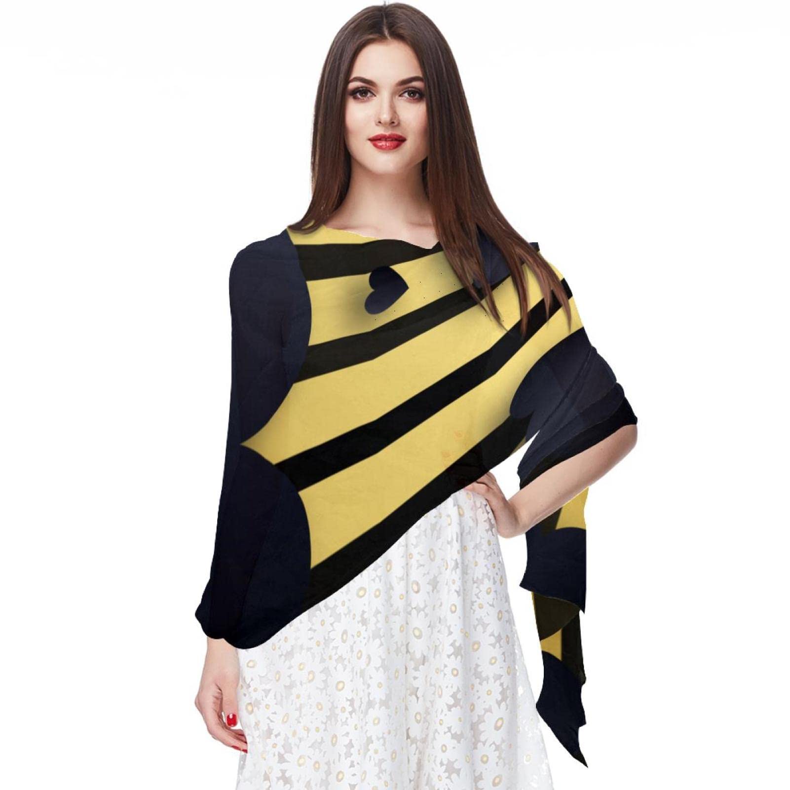 Foulard et châle à rayures vives vert jaune bleu rouge modèle Multicolore 14 - 7