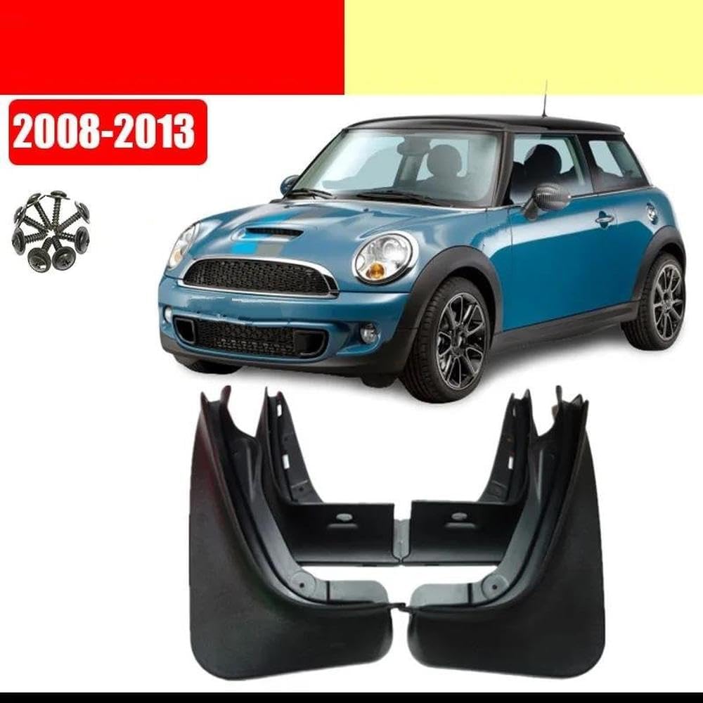 Car Splash Proof for Mini for Cooper R56 2008-2013 for Coopers Mudguards Splash Guards Car Fenders Accessories Front Rear 4Pcs/Set