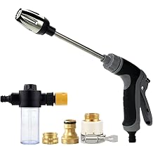 Pressure Nozzle Multi Function Hose Spray Tool for Car Cleaning, Garden Watering And Outdoor Surface Use