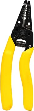 IDEAL Electrical Reflex Super T-Stripper Wire Strippers, 816 AWG Solid, 1018 AWG Stranded, Ergonomic Wire Cutter and Stripping Tool with Textured Sleeves, Locking Handle