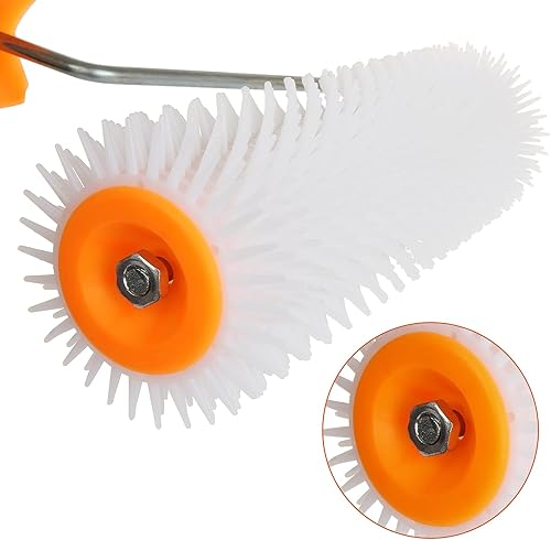 Miniatura 3 de HNBun - Rodillo de látex de 9.1in para suelo de aireación, autonivelable, con clavos, fácil de instalar y operar