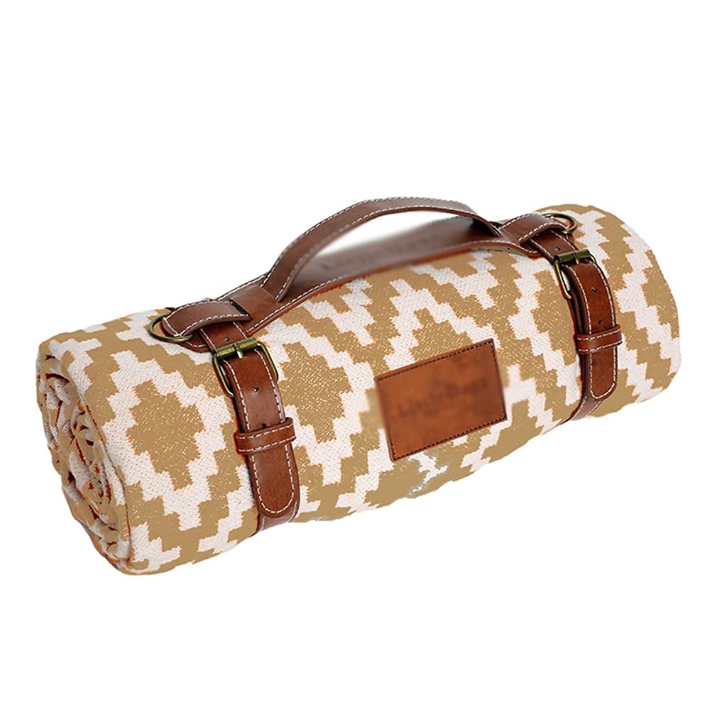 Esterilla de Playa Plegable, Cotton Picnic Mat 150x200CM Machine Washable Moisture(C)