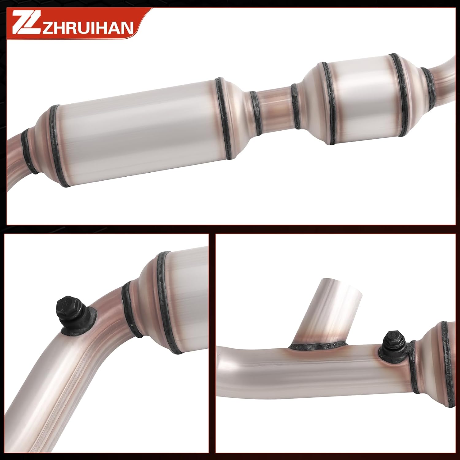 Catalytic Converter Kit Compatible with 1997-1998 Expedition & 1997-1998 F150 & 1997-1998 F250 4.6L V8 Engine 4WD Trans, Replace # 30357 30358