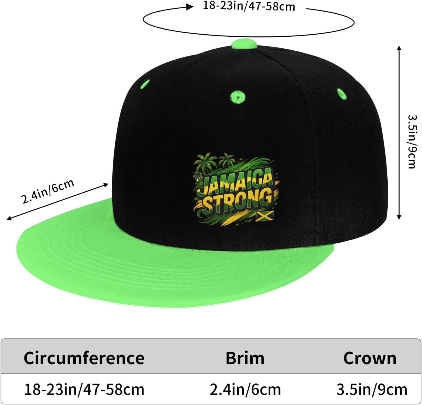 Jamaica Strong Kids Trucker Hat Fashion Outdoor Sports Baseball Caps for Boys Girls