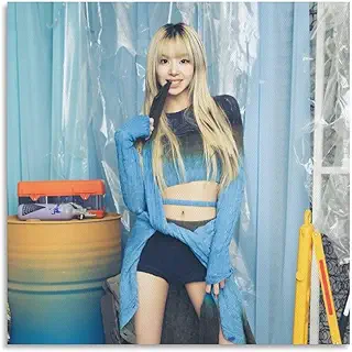 Chaeyoung チェヨン Twice トゥワイス 流行キャンバスポスター アートパネル ポスター キャンバスウォールアート現代 印刷 版画 壁掛け 壁の絵 部屋飾り28x28inch(70x70cm)