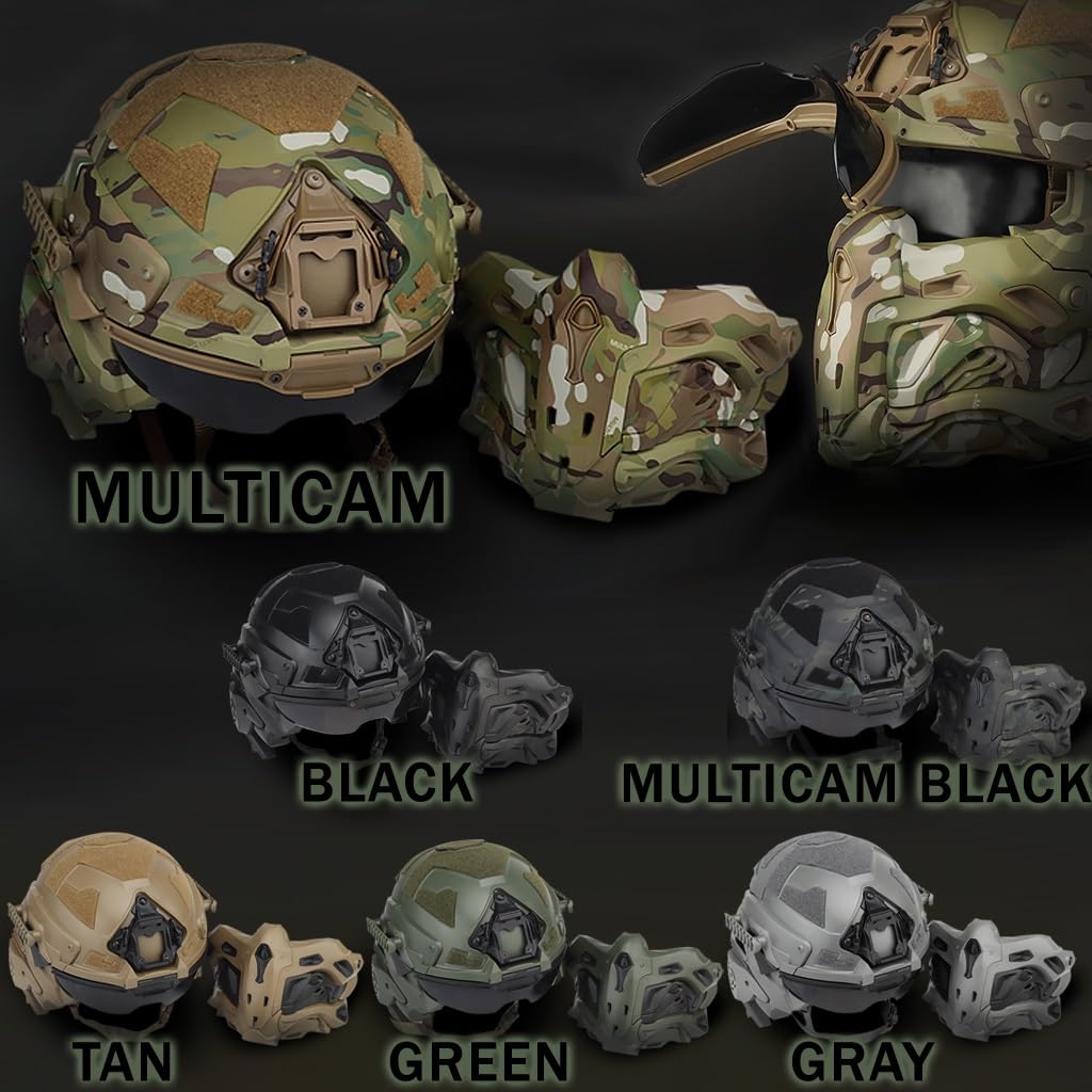 戦術ヘルメット タン色 モジュラー設計 戦術ヘルメット タン色 モジュラー設計