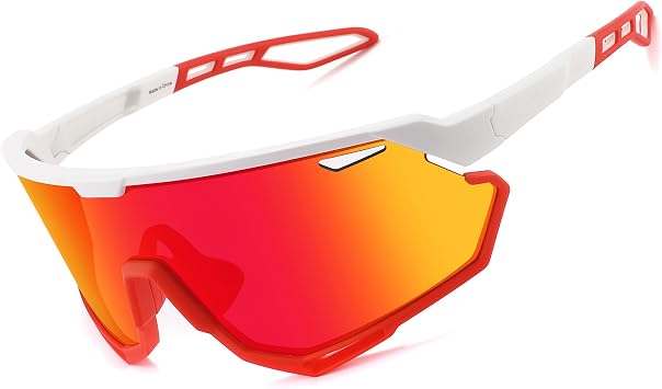 Cycling Running Sunglasses for Men Women, Baseball Sunglasses MTB Frame for Outdoor Sports Softball Running Biking